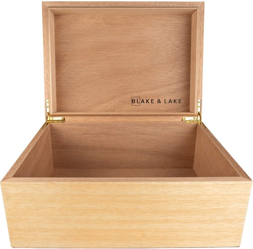 Grande scatola legno con - grande, in