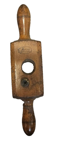 Antique wooden screw box - wooden, by