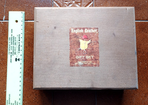 Wood box english leather - english,