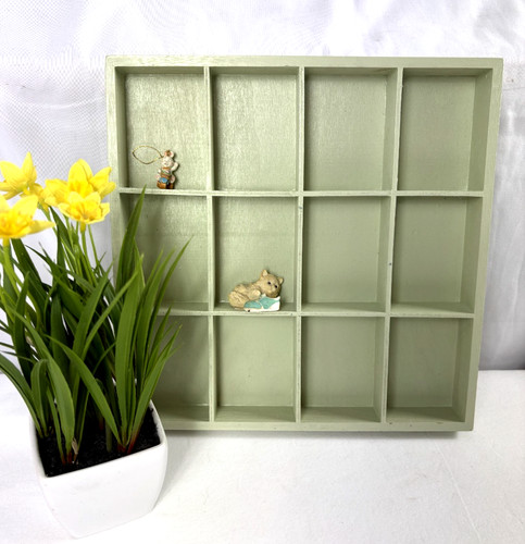Small wood shadow box - small, wall
