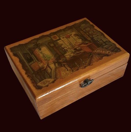 Decoupage 19th century home - decoupage,
