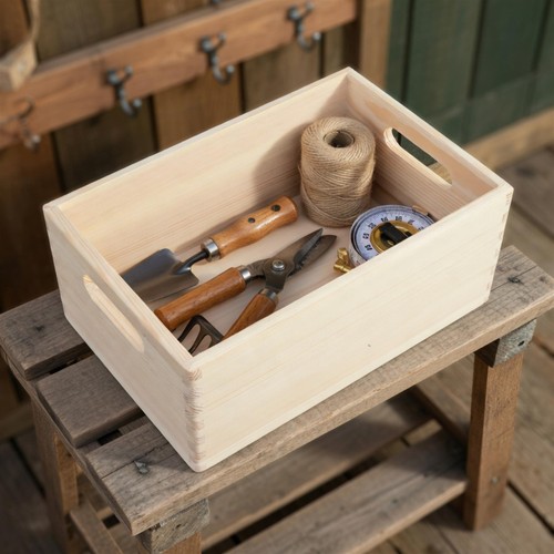 Cassa portaoggetti legno - cassa,