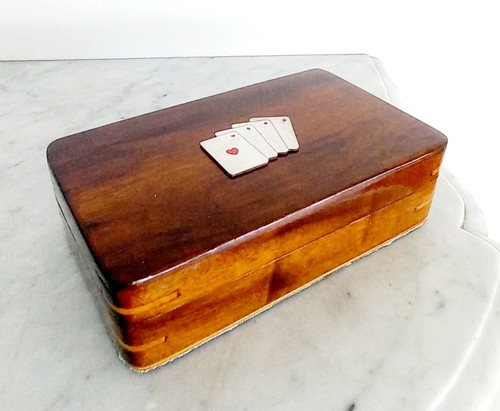 Scatola legno teak argento - scatola,