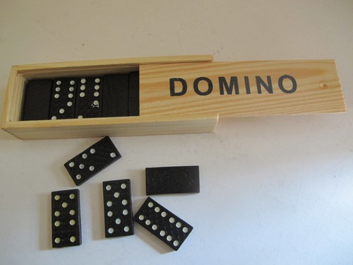 Domino legno scatola di - in,