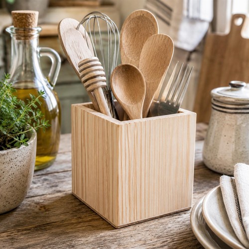 Small square wooden open - square,