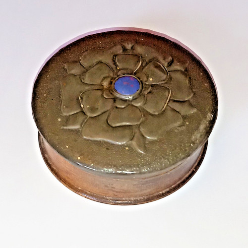 Antica scatola rotonda - antica,