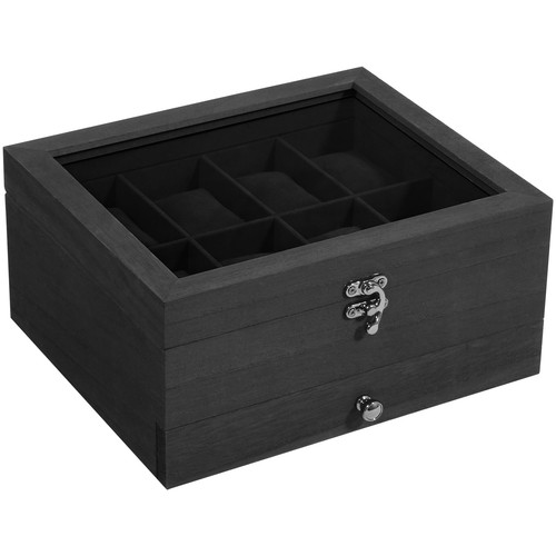 Scatola orologio slot - 8, legno